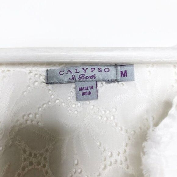 CALYPSO ST. BARTH White Eyelet Tunic Top - Picture 4 of 6